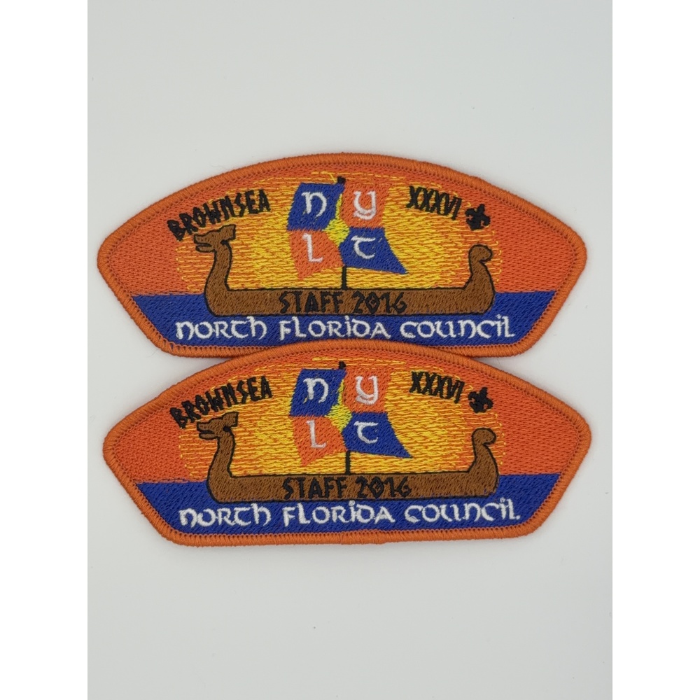 Brownsea NYLT Staff 2016 Patch North Florida Council AB Emblem Scout Patch